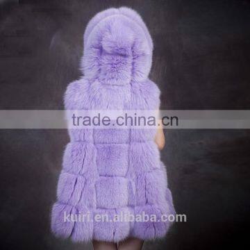 2016 Hot Sales Europe Style Made in China Woman Real Fox Fur Skin Fur Gilet photo-4
