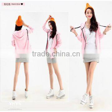 Fashion and Cool Customized High Quality Plain Girls Hoodies