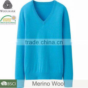 Women's Knitwear Long Sleeve Merino Wool Top Pullover Sweater Shirt