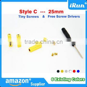 (MOQ:100pcs) Metal Screw on Aglet Lace Tips for Sneaker Shoes - Metal Aglets for Yeezy Shoelaces Tips DIY Replacement Screw on photo-3