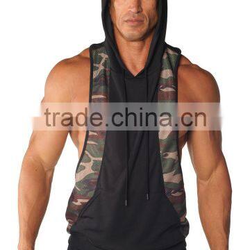 Hot Sale Sports Men's Body Building Hoodie Wear Custom Gym Singlets photo-4