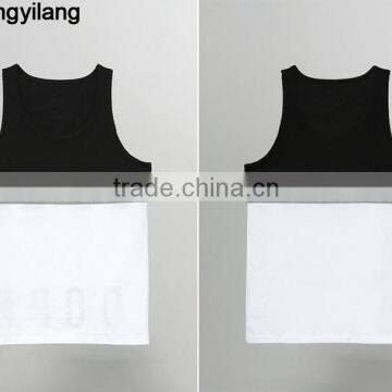 High Quality Cotton Tank Top Stitching Fashionvest, Wholesale Custom Tank Top in Guangzhou photo-3