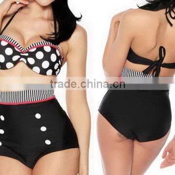 Wholesale Summer Women Sexy Black Halter Wimwear photo-2