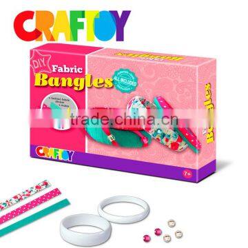 DIY Kit Toy Girl Craft Fabric Bangles it photo-2