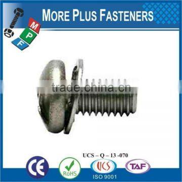 Made in Taiwan Zinc Plated Chrome Plated Stainless Steel Phillips Pan Head External Internal Tooth Lock Washer SEMS Screw photo-2