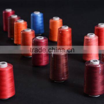 Dyed cheap 100 poly sewing thread 30/2