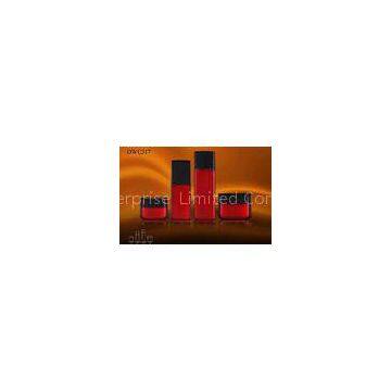 Red 30ml 100ml Cosmetic Jars And Bottles For Skincare Lotion