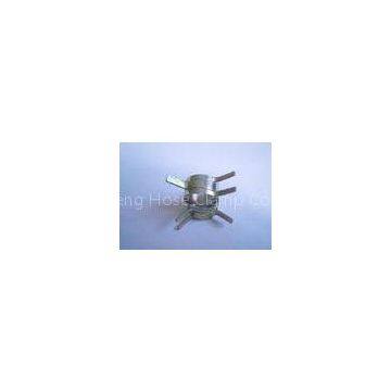 Dacromet Plating Small Spring Hose Clamps 0.6mm / 0.8mm Thickness