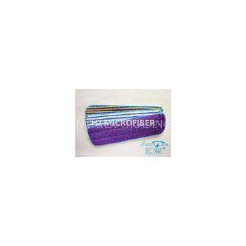 Purple Reusable Microfiber Cleaning Cloth Yarn Dyed , Wet Floor Mops