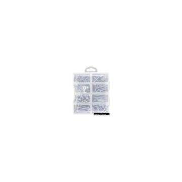 750pcs  nail assortment(push pin,track tack,panel pin,wire brand nail)