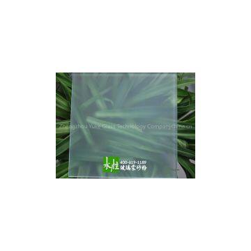 Water-based stain-like effect glass frosting powder