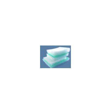 Paint-stop glass fiber filter media for painting booths