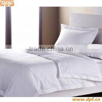 Plain white hotel textile