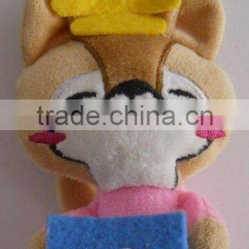 Factory Supply Good Quality Plush Mobile Keychain Toys With Metal Ring photo-4