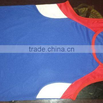 100% polyester dry fit running singlet