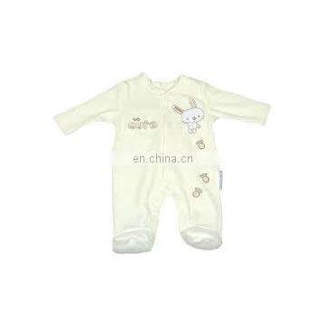 Plain white baby grows,baby suits