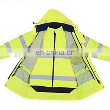 Hi Vis High Visibility 3 IN 1 Winter Waterproof Reflective Safety Jacket photo-3