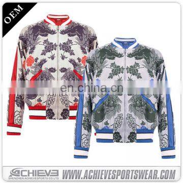 100% Polyester Sublimation Baseball Bomber Jacket photo-2
