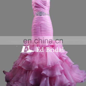 ED Bridal Sweetheart Neckline Pleated Organza 2017 Fat Women Mermaid Prom Dress 2017 photo-4