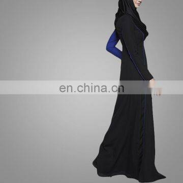 OEM China Wholesale Muslim Women Long Sleeves Maxi Dress Casual Abaya photo-4