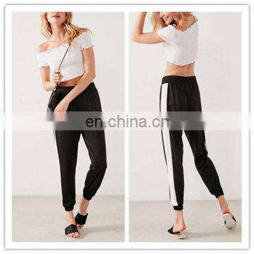 Ladies Slim Fit Black Casual Trousers Women