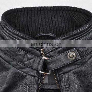 2015 Last Fashion Handsome Faux Fur Lining pu Leather Man Fur Coat photo-4
