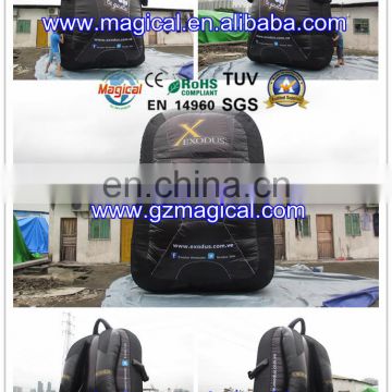 outdoor promotional advertising inflatable backpack replica