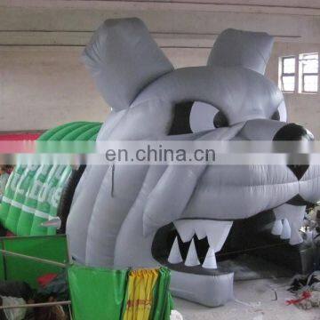 popular printed inflatable entrance tunnel,inflatable mascot tunnels of dog