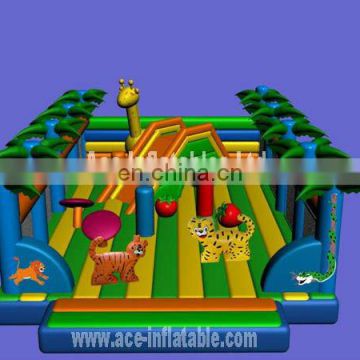 Jungle Theme Commercial Grade Inflatable Fun City