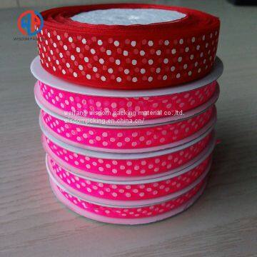 Sheer Organza Colorful Patterned Printed Ribbon