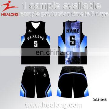 Thermal Transfer Printing Designed And Made Basketball Jerseys photo-6