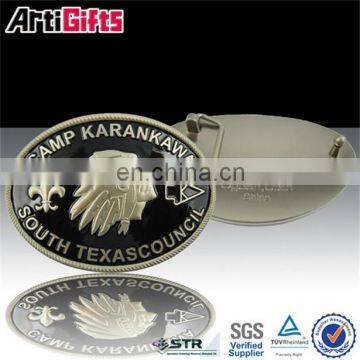 Custom design metal engraved belt buckles in guangzhou