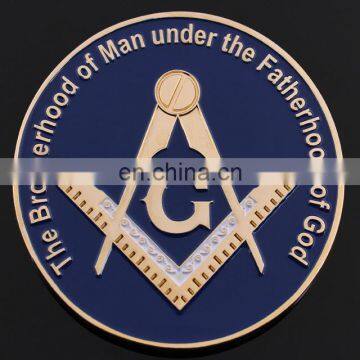 Attractive metal masonic car badge