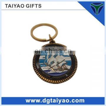 Promotion metal embellishments for crafts keychain