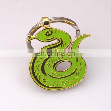 Hot selling customized live animal metal nice snake animal keychain