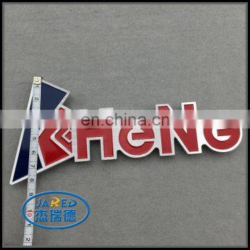 Fancy Car Decoration Custom Name Metal Painting and Brushed Engraved Aluminum Label photo-5