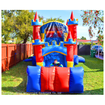 4 in 1 Royal Bouncy Castle With Slide, Castle Inflatable Combo, Inflatable Jumping Castle for Sale photo-5