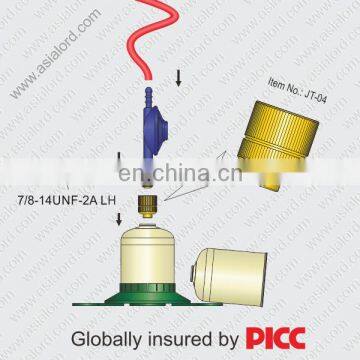 Gas adapter for gas cartridge