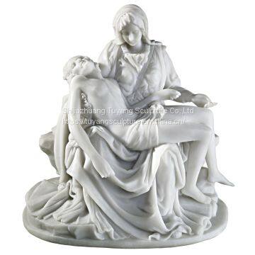 Classic Colored Garden Statue Marble Four Season Lady Sculpture With Grapes photo-2