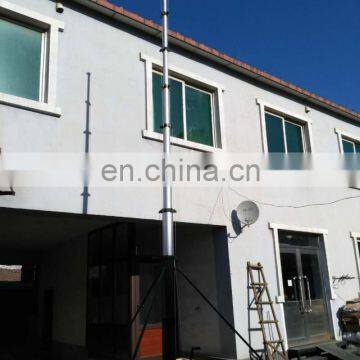 15m 30kg load hand raised tripod telescopic high mast