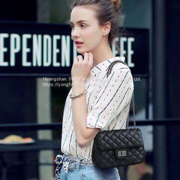 2019 New One-shoulder Bag Korean Version of the Small Fragrance Wind Inger Slants Small Bag Leather Women's Bag photo-4