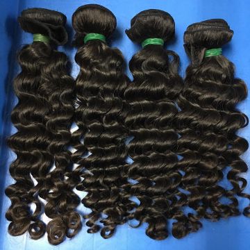 KHH Hot Selling Cambodian Loose Deep Wave Curly 100% Unprocessed Cuticle Alinged Virgin Cambodian Human Hair Weave Bundles