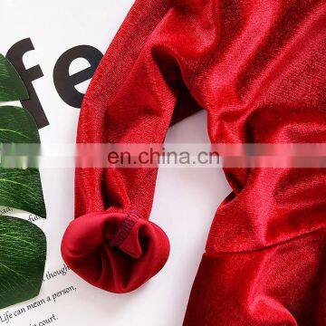 Baby Velvet Dressy Romper Christmas Onesie Baby Bodysuits photo-5