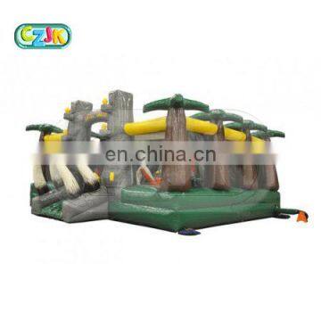 Dinosaur Jurassic Themed Adventure World Bouncer Jumping Castle Inflatable Park Playground