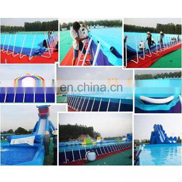 Summer Amusement Water Park Equipment Metal Frame Swimming Pool With Cheap Price For Sale