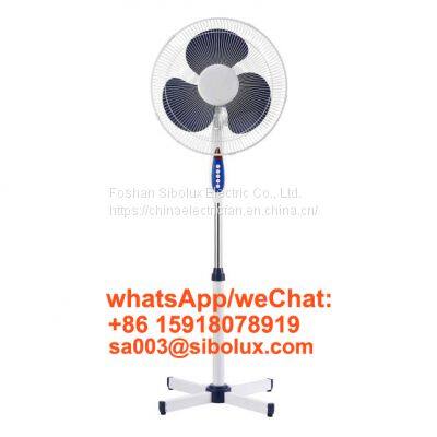 Sibolux 16 Inch Electric Plastic Standing Fan Stand Fan With Cross Base
