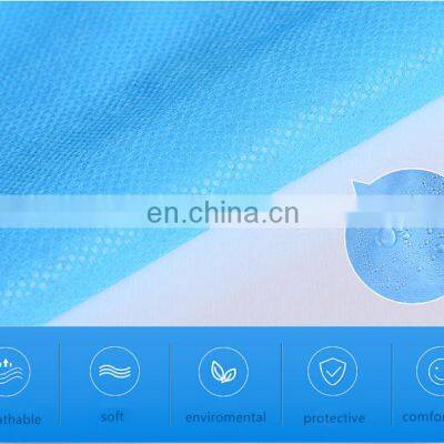 Disposable Non Woven Surgical Gowns Blue and Yellow Medical Protcective Gown photo-5