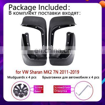 Mudguards Mudflap Fender Mud Flap Guards Muddy Baffle Splash Accessories for VW Volkswagen Sharan Seat Alhambra 7N MK2 2011~2019 photo-3