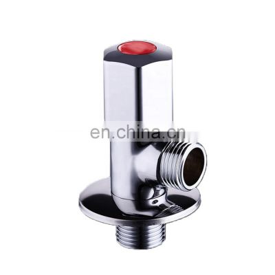 Stop Valve Chrome Plated Brass Angle Valve For Bathroom