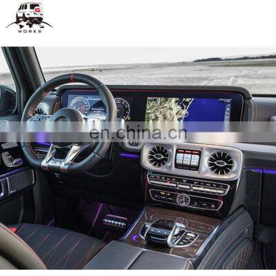 РАСПРОДАЖА Внутренние детали из красного углеродного материала W464 для модели G-class W463A 2018 - 2020 гг. Автозапчасти для новой приборной панели W464 из углеродного волокна